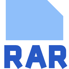 File Rar Icon from Sharp Flat Set