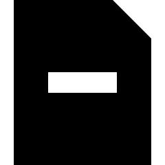 File Remove Icon from Sharp Solid Set
