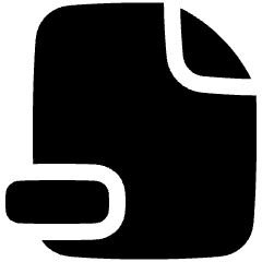 File Remove Alternate Icon from Plump Solid Set