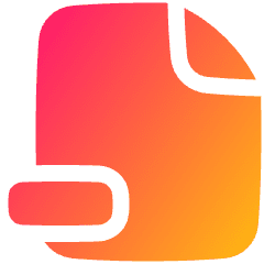 File Remove Alternate Icon from Plump Gradient Set
