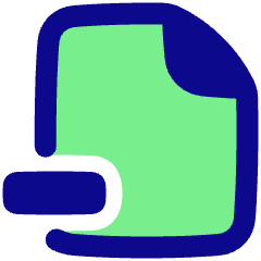 File Remove Alternate Icon from Plump Pop Set