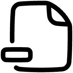 File Remove Alternate Icon from Plump Line Set