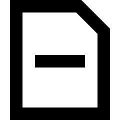 File Remove Icon from Sharp Remix Set