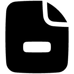 File Remove Icon from Plump Solid Set