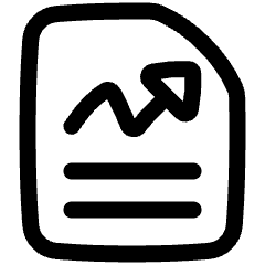File Report Icon from Plump Line Set