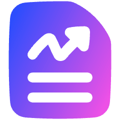 File Report Icon from Plump Gradient Set