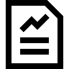 File Report Icon from Sharp Line Set