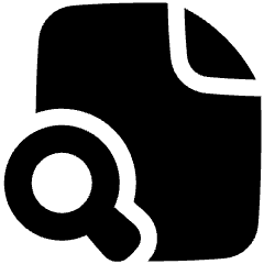 File Search Icon from Plump Solid Set