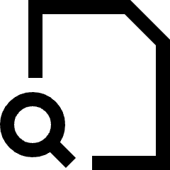 File Search Icon from Sharp Line Set