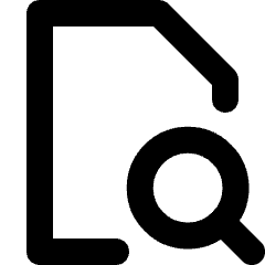 File Search Icon from Micro Line Set