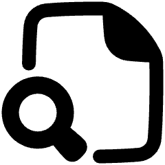 File Search Icon from Plump Remix Set
