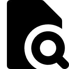 File Search Icon from Micro Solid Set