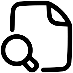 File Search Icon from Plump Line Set