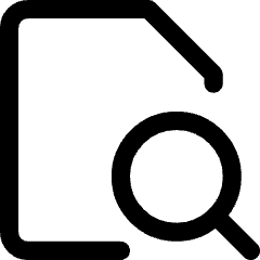 File Search Icon from Core Line Set