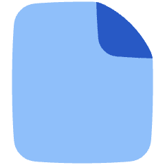 File Solo Icon from Plump Flat Set