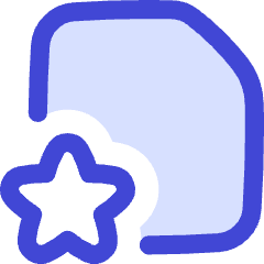 File Star Favorite Icon from Flex Duo Set