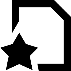 File Star Favorite Icon from Sharp Remix Set