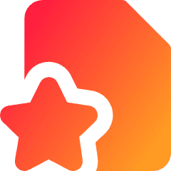 File Star Favorite Icon from Core Gradient Set