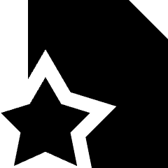 File Star Favorite Icon from Sharp Solid Set