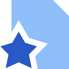 File Star Favorite Icon from Sharp Flat Set