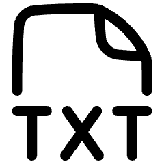 File Txt Icon from Plump Line Set
