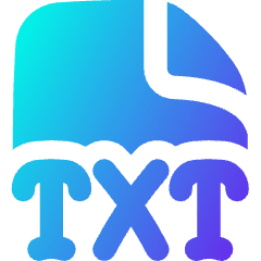 File Txt Icon from Flex Gradient Set