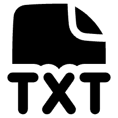 File Txt Icon from Plump Solid Set