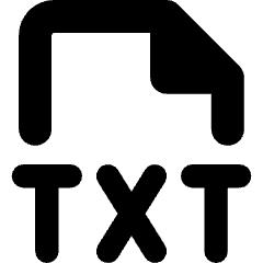 File Txt Icon from Core Remix Set
