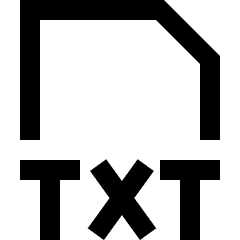 File Txt Icon from Sharp Line Set