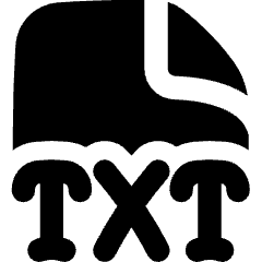 File Txt Icon from Flex Solid Set