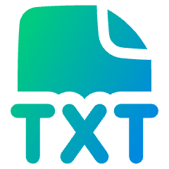 File Txt Icon from Plump Gradient Set