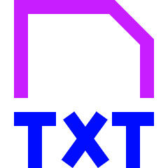 File Txt Icon from Sharp Neon Set