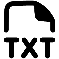 File Txt Icon from Plump Remix Set