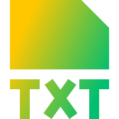File Txt Icon from Sharp Gradient Set