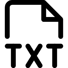 File Txt Icon from Core Line Set