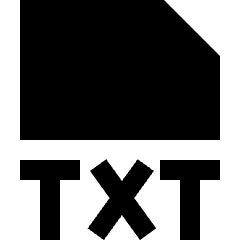 File Txt Icon from Sharp Solid Set