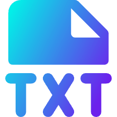 File Txt Icon from Core Gradient Set
