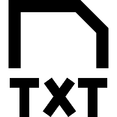 File Txt Icon from Sharp Remix Set