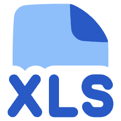File Xls Icon from Plump Flat Set
