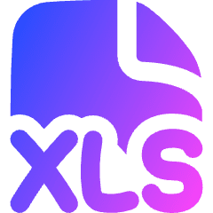 File Xls Icon from Flex Gradient Set