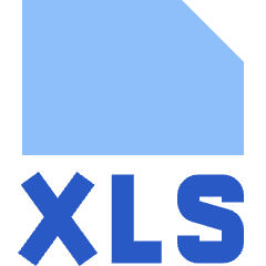 File Xls Icon from Sharp Flat Set