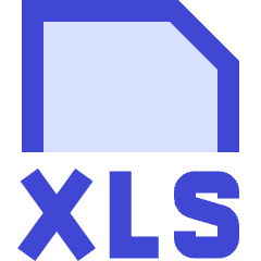 File Xls Icon from Sharp Duo Set