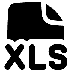 File Xls Icon from Plump Solid Set