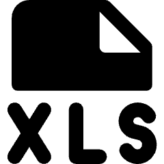 File Xls Icon from Core Solid Set