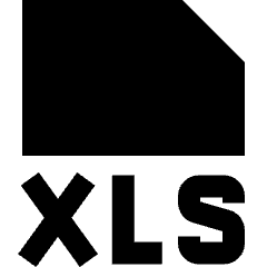 File Xls Icon from Sharp Solid Set