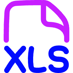 File Xls Icon from Flex Neon Set