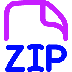 File Zip Icon from Flex Neon Set