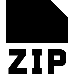 File Zip Icon from Sharp Solid Set