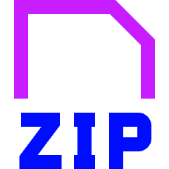 File Zip Icon from Sharp Neon Set