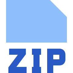File Zip Icon from Sharp Flat Set